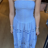 Cali Strapless Maxi Dress - Chambray