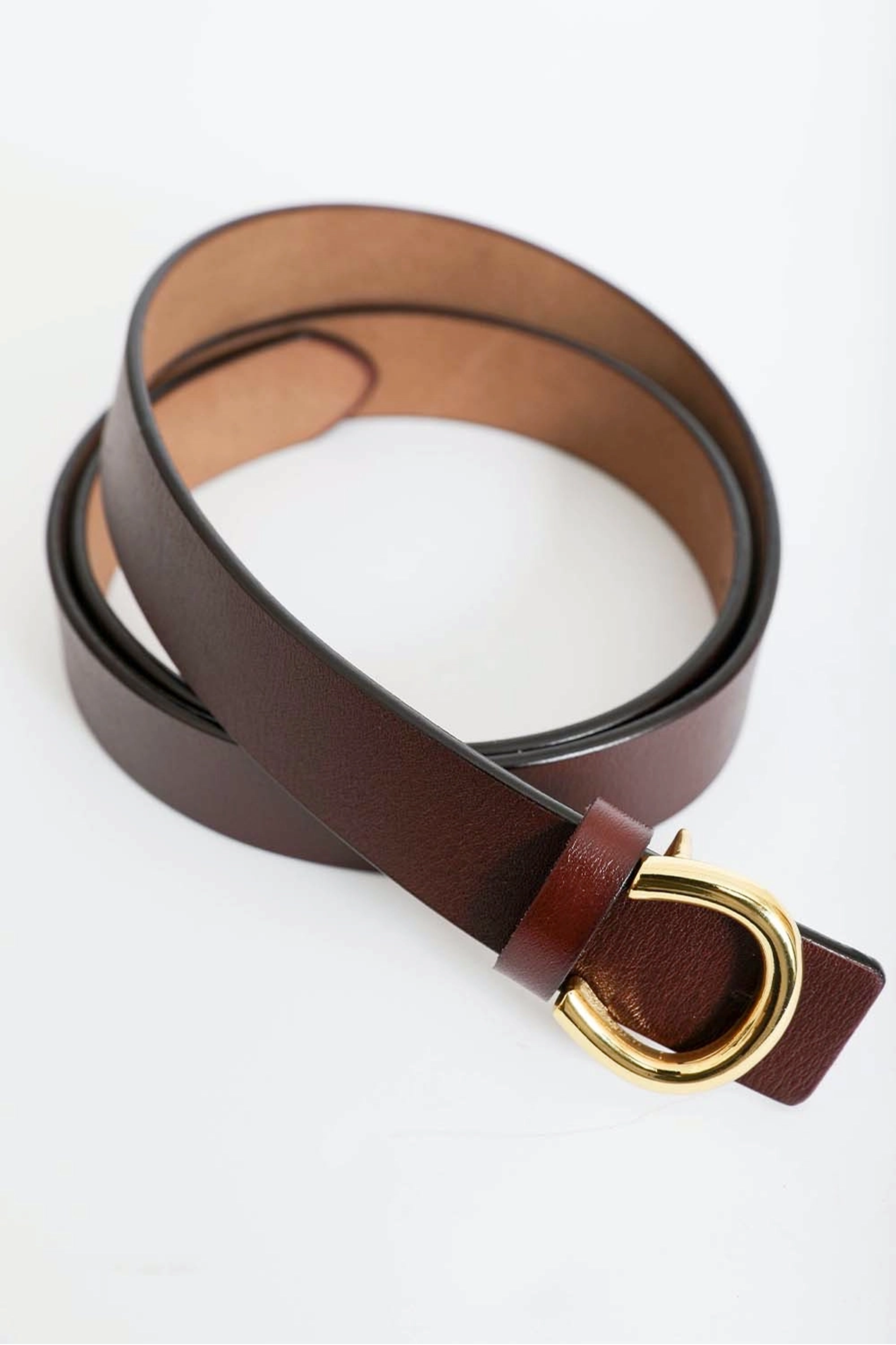 Small Horseshoe Belt - Brown