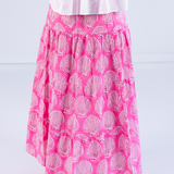 Jane Elastic Waist Maxi Skirt - Shells Bubblegum Hot Pink