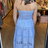 Cali Strapless Maxi Dress - Chambray
