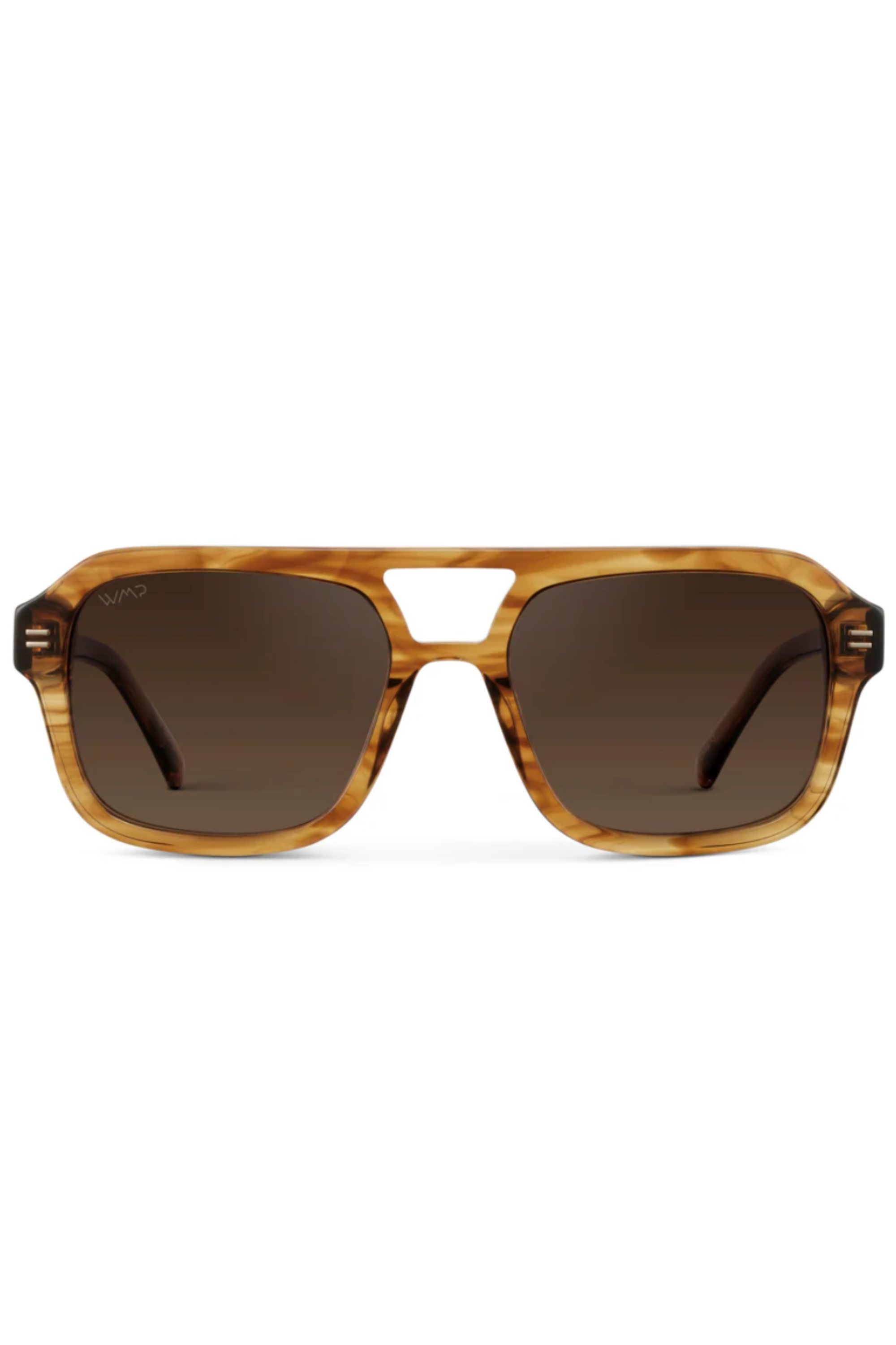 Sydney Aviator Sunglasses - Crystal Brown