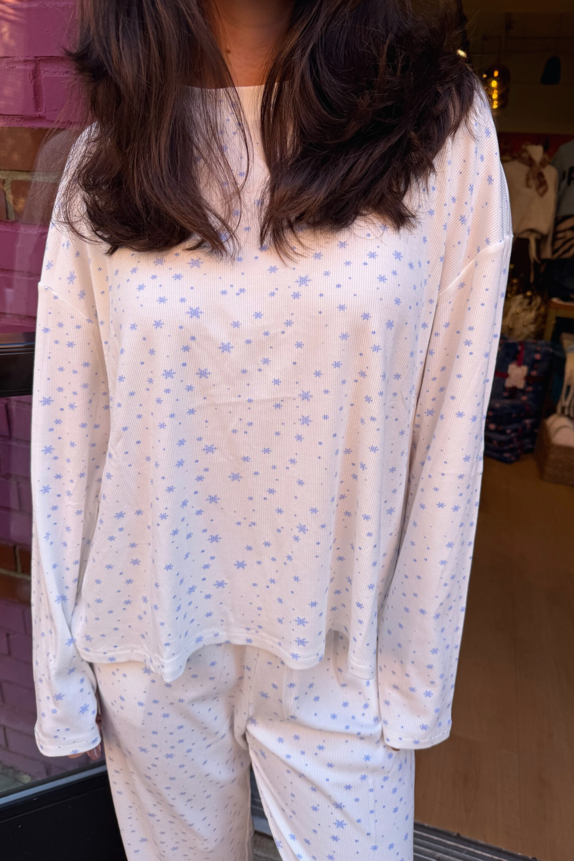 Winter Wonderland Pajama Top - Snowflake