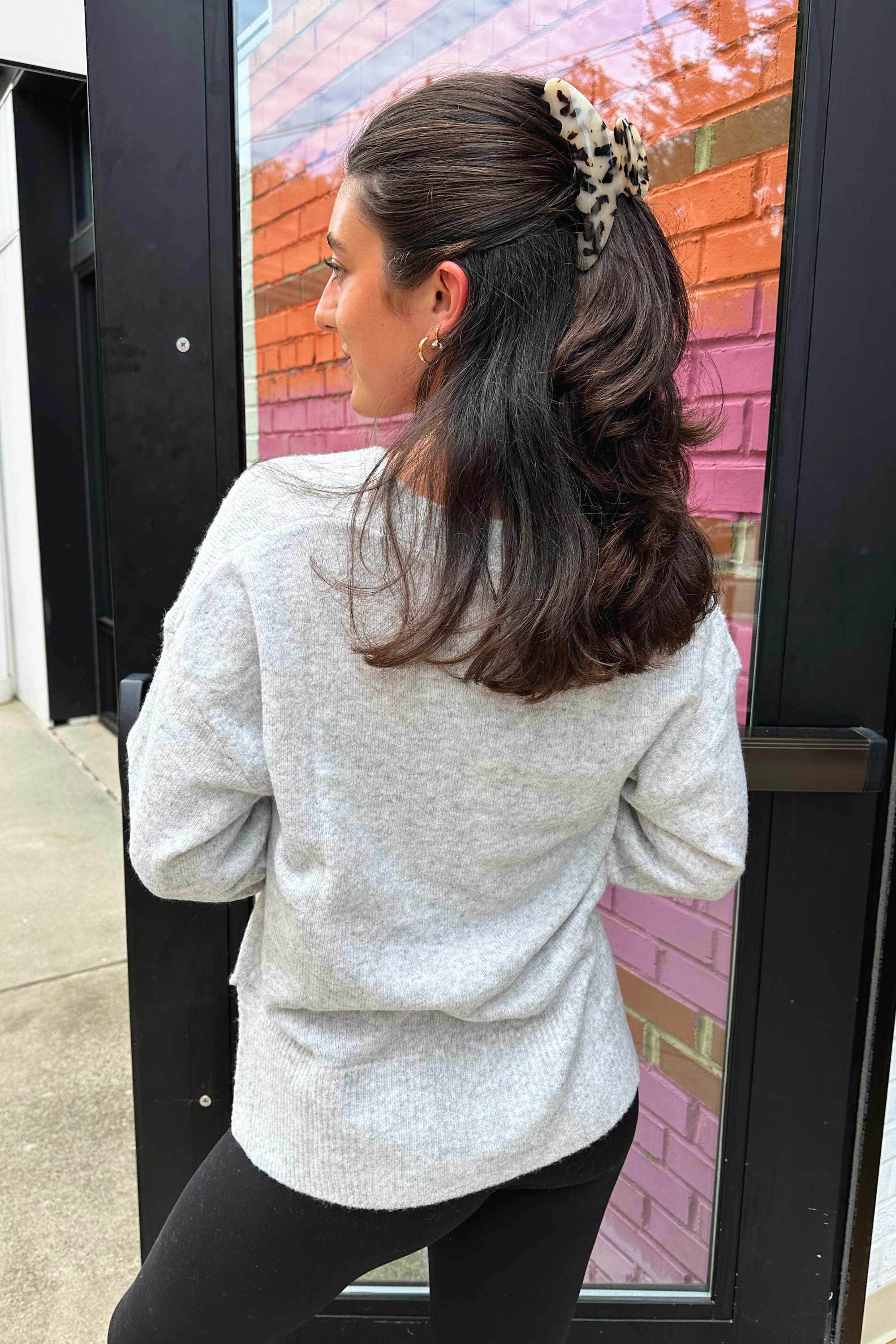 Shelby Sweater - Heather Grey