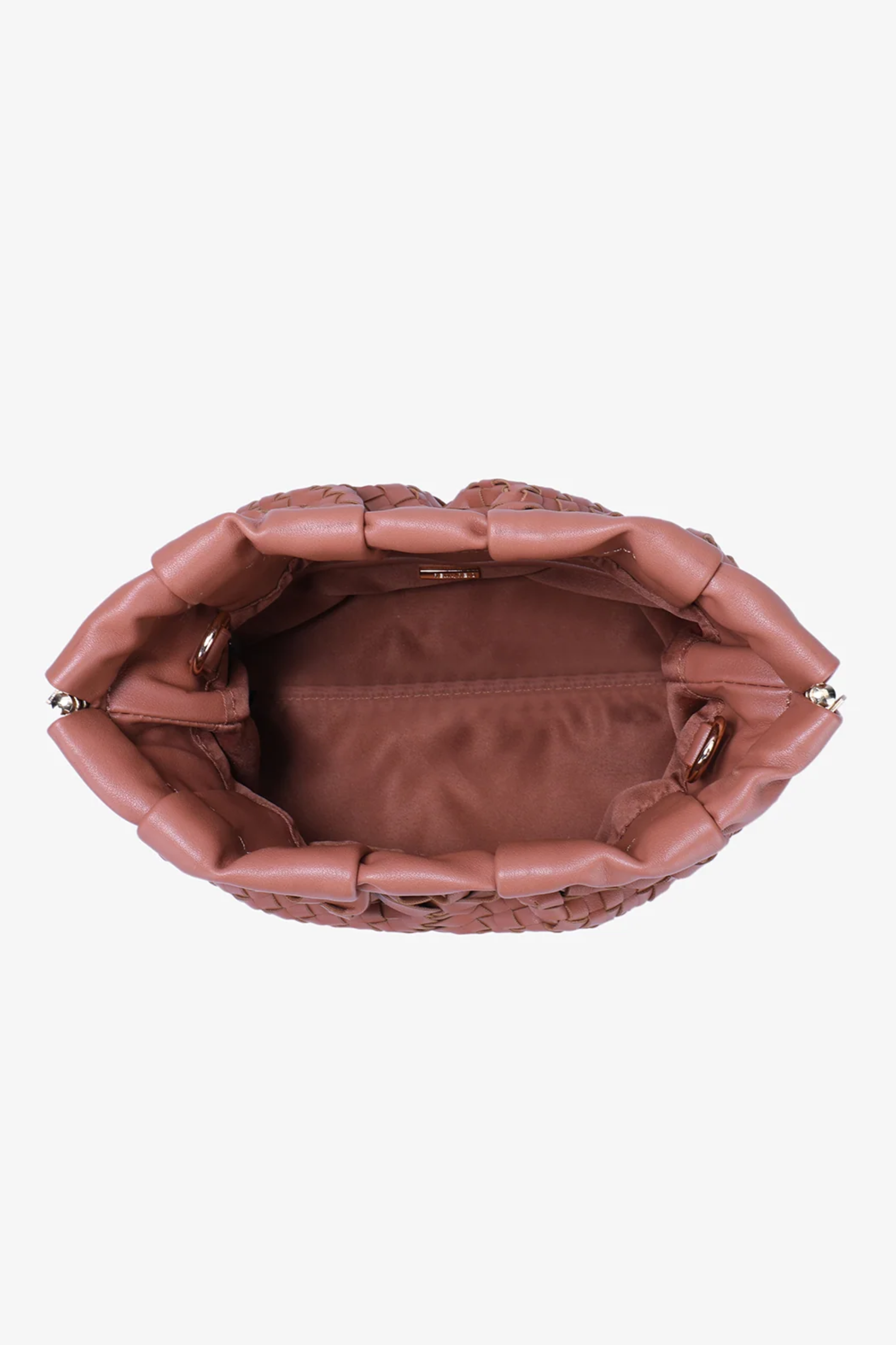 Allende Woven Clutch - Brown