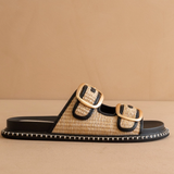 Daytona 2-Tone Sandal - Black
