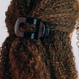 Medium Flat Round Clip - Jet Black