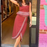 Dublin Embroidered Midi Skirt - Fig