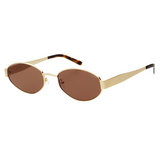 Soho Oval Sunglasses - Gold / Brown