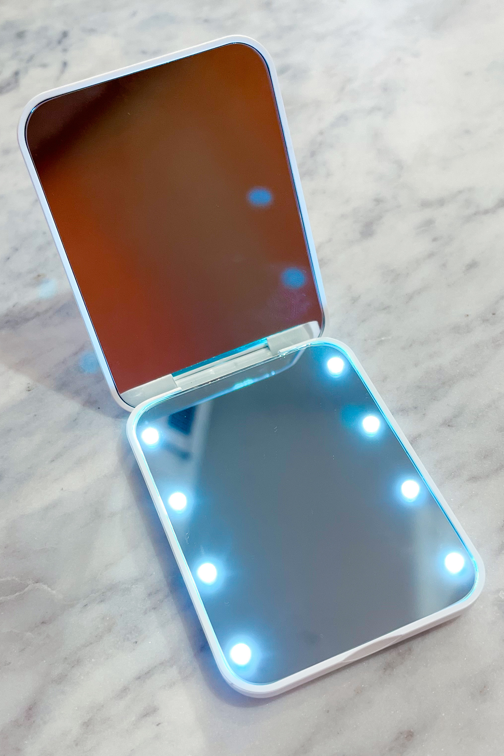 LED Mini Cosmetic Mirror - Peppermint