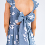Erin Tie Back Maxi Dress - Sago Palm Chambray