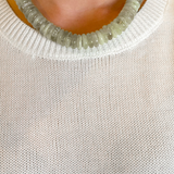 Dunlin Solid Bead Necklace - Green