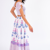 Lucy Smocked Maxi Skirt - Poppy Pink