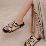 Daytona 2-Tone Sandal - Black