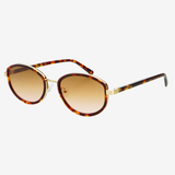 Jordan Oval Sunglasses - Amber Tortoise / Brown