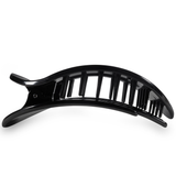 Medium Flat Round Clip - Jet Black