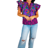 Ella Vibrant Top - Dahlia Purple