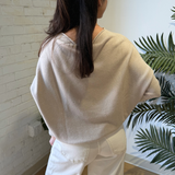 Kee Knit Raw Edge Sweater - Classic Beige