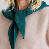 Merino Wool Triangle Scarf - Alpine Fern