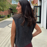 Becca Oversized Vest - Charcoal
