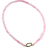 Mini Candy Beaded Necklace - Rose Quartz