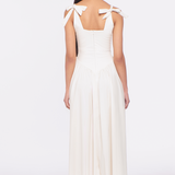 Harlow Drop Waist Maxi Dress - White