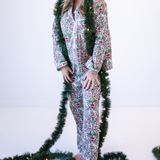 Lily Jammy Pants Set - Blossom Pink Green